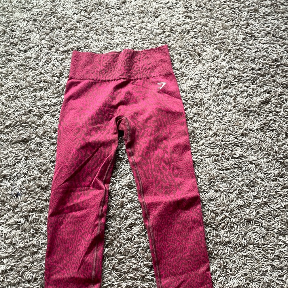 Red cheetah leggings